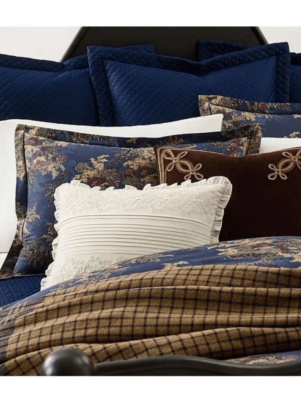 NWT Ralph Lauren Ludlow Collection Payge Duvet Cover Navy Size Full/Queen